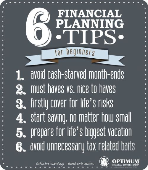 6 financial planning tips